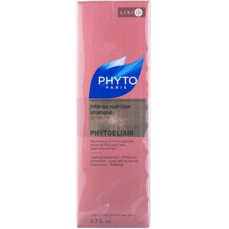 Шампунь Phyto Phytoelixir интенсивное питание для волос, 200 мл