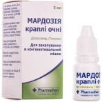 Мардозия кап. глаз., р-р 20 мг/мл + 5 мг/мл фл.-капельн. 5 мл: цены и характеристики
