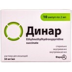 Динар р-р д/ин. 50 мг/мл амп. 2 мл, в блистере в пачке №10: цены и характеристики