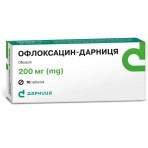 Офлоксацин-Дарниця табл. 200 мг контурн. чарунк. уп. №10: ціни та характеристики