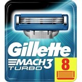 Сменные картриджи для бритья Gillette Mach3 Turbo мужские 8 шт