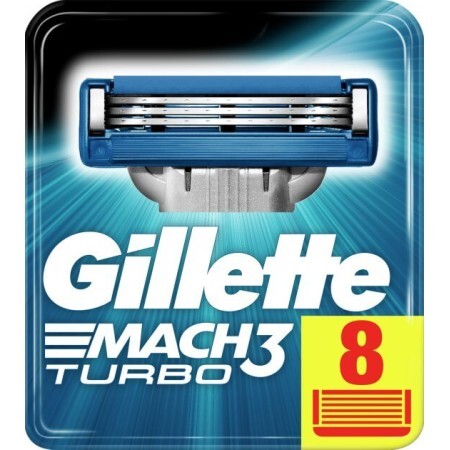 Змінні картриджі для гоління Gillette Mach3 Turbo чоловічі 8 шт