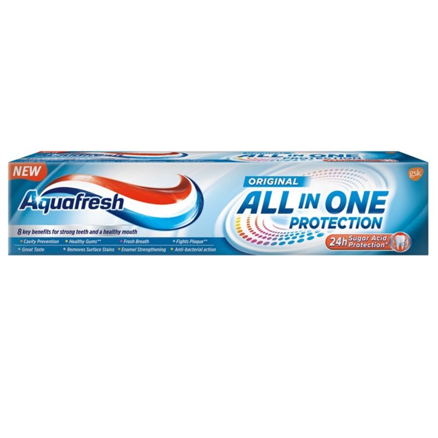 Зубна паста Aquafresh Все в Одному захист 100мл: ціни та характеристики