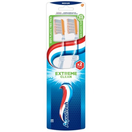 Зубна щітка Aquafresh Екстремальне очищення середня 1+1