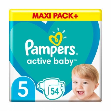 Подгузники Pampers Active Baby Junior размер 5 11-16 кг 54 шт Jumbo