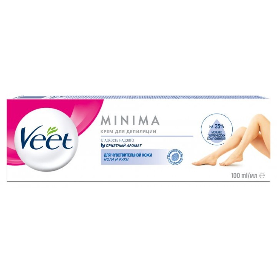 Крем для депіляції Veet для чутливої шкіри 100мл: ціни та характеристики