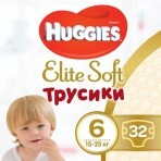 Трусики-подгузники Huggies Pants 6 Mega Elite Soft  15-25 кг, 32 шт: цены и характеристики
