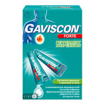 Гавискон Форте мятная суспензия оральная, с запахом мяты, без сахара, симптоматическое лечение изжоги и кислой отрыжки, 20 саше по 10 мл: цены и характеристики