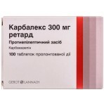 Карбалекс 300 мг ретард табл. пролонг. дії 300 мг №100: ціни та характеристики