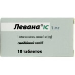 Левана IC табл. 1 мг, в пачці №10: ціни та характеристики