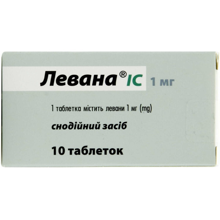 Левана ic таблетки 1 мг, в пачці №10