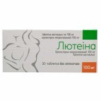 Лютеина табл. вагинал. 100 мг блистер, с аппликатором №30: цены и характеристики