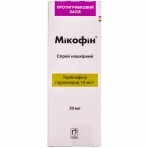Микофин спрей накожный 10 мг/г фл. 30 мл, с распылителем: цены и характеристики