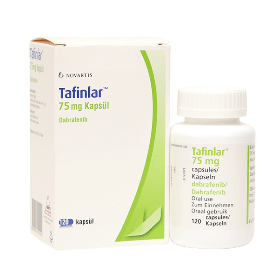 Тафинлар капс. тверд. 75 мг фл. №120: цены и характеристики