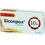 Бисопрол табл. 10 мг блистер №20: цены и характеристики