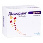 Диаформин табл. 850 мг блистер №60: цены и характеристики