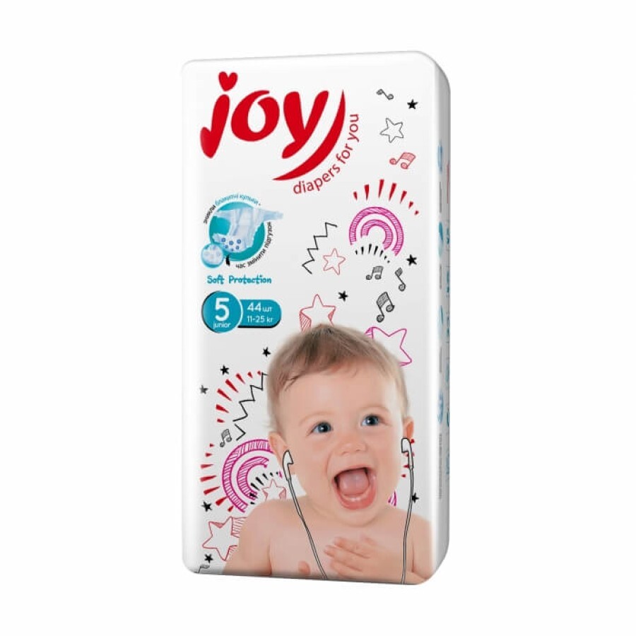 Підгузки Joy Soft Protection розмір 5 (11-25 кг), 44 шт: ціни та характеристики