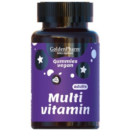 Мультивітаміни Golden Pharm Multi Vitamin Веганський мармелад, №60