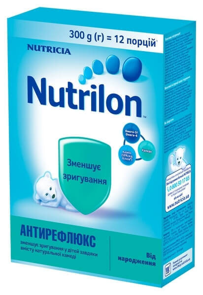 

Суха молочна суміш Nutrilon Антирефлюкс для харчування дітей з народження, 300 г, 300 г