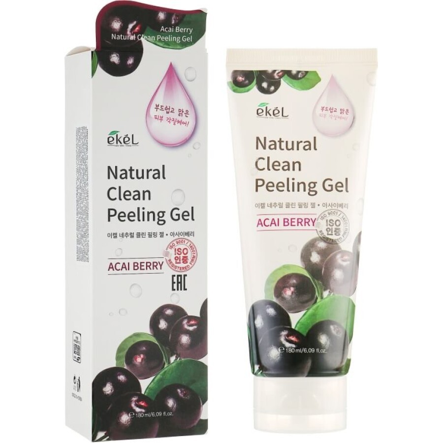 Пилинг-скатка Ekel Acai Berry Natural Clean Peeling Gel Ягоды Асаи натуральная, 180 мл: цены и характеристики