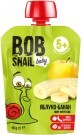 Пюре детское Улитка Боб (Bob Snail) со вкусом яблока и банана от 5 месяцев, 90 г