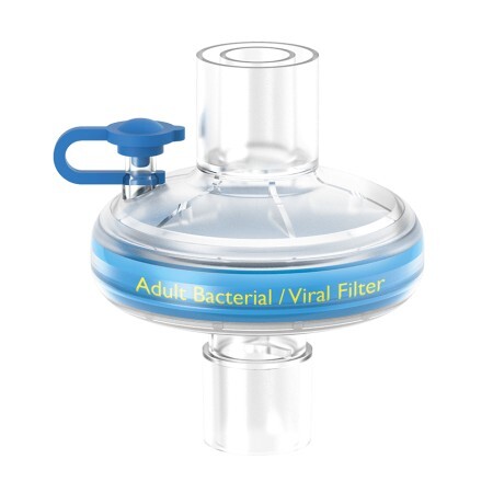 Дыхательный фильтр Flexicare ThermoShield вирусо-бактериальный для взрослых, с портом Luer