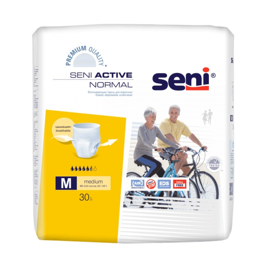 Подгузники-трусики для взрослых Seni Active Normal Medium 30 шт: цены и характеристики