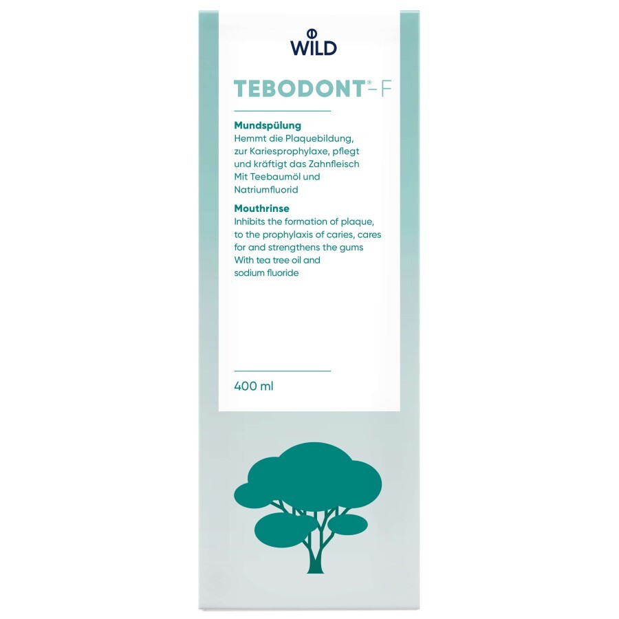 Ополаскиватель для полости рта Dr. Wild Tebodont-F с маслом чайного дерева и фторидом 400 мл: цены и характеристики