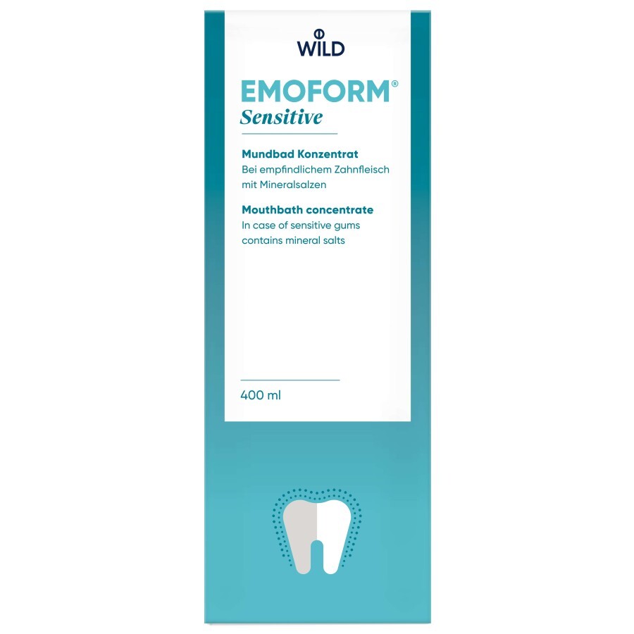 Ополіскувач для порожнини рота Dr. Wild Emoform Для чутливих зубів з мінеральними солями і фторидом 400 мл: ціни та характеристики
