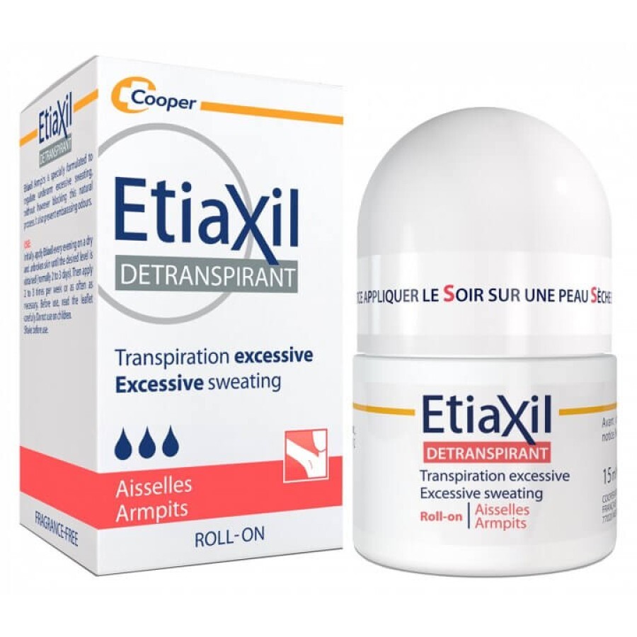 Дезодорант-антиперспірант Etiaxil Normal від підвищеного потовиділення, 15 мл: ціни та характеристики