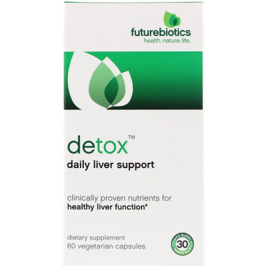 Очищение печени ежедневная поддержка Detox Daily Liver Support FutureBiotics 60 вегетарианских капсул: цены и характеристики