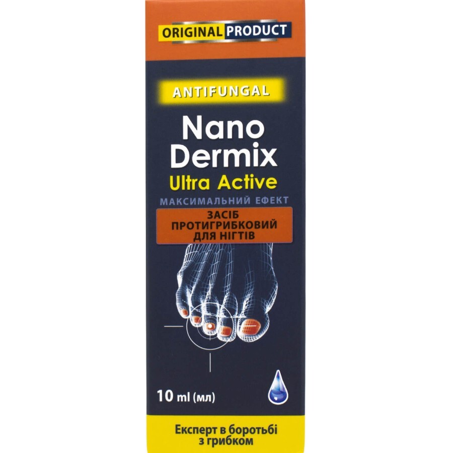 Засіб протигрибковий для нігтів NanoDermix Ultra Active 10 мл: ціни та характеристики