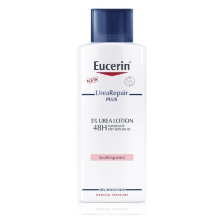 Увлажняющий лосьон для сухой кожи тела Eucerin 5% Urea Repair Plus с нежным ароматом 250 мл