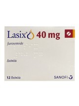 Lasix (Лазикс) действующее вещество фуросемид 40 мг табл. №12 