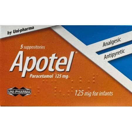 Apotel супп.ректал. 125 мг №5