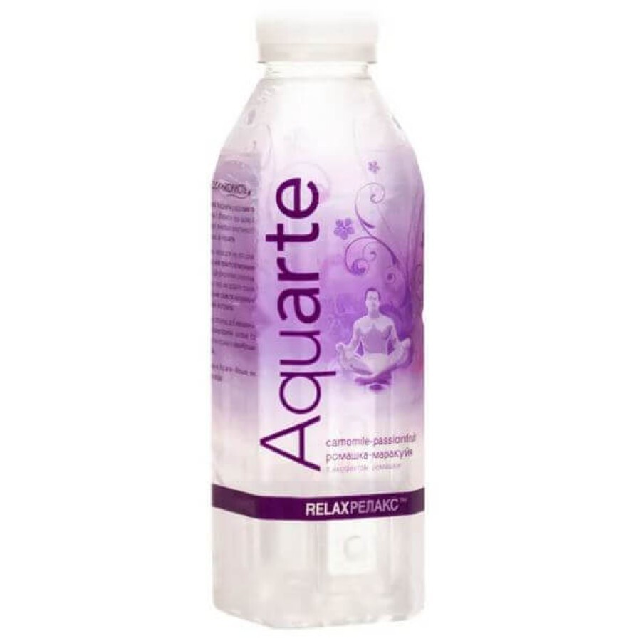 Вода Aquarte Релакс з екстрактом ромашки і смаком маракуйи 500 мл: ціни та характеристики