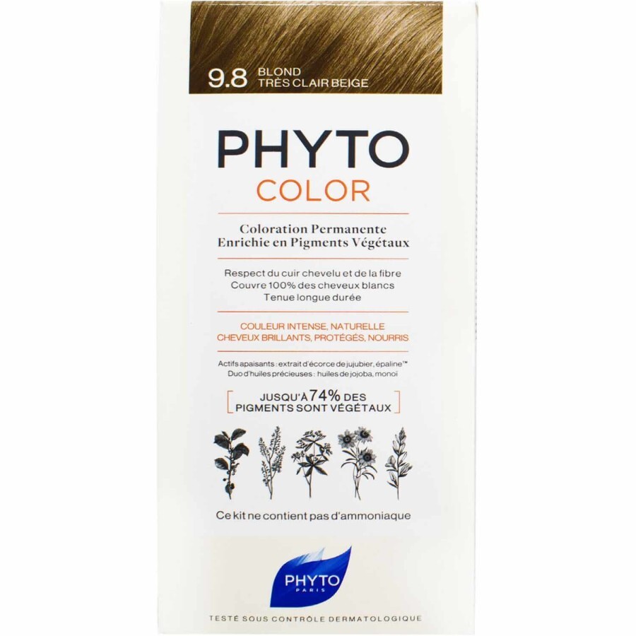 Крем-краска для волос PHYTO Фитоколор тон 9.8 Бежевый Блондин 100 мл: цены и характеристики
