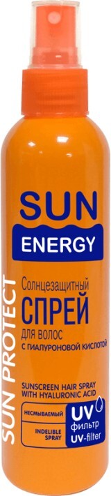 Солнцезащитный спрей для загара Sun Energy с гиалуроновой кислотой 200 мл
