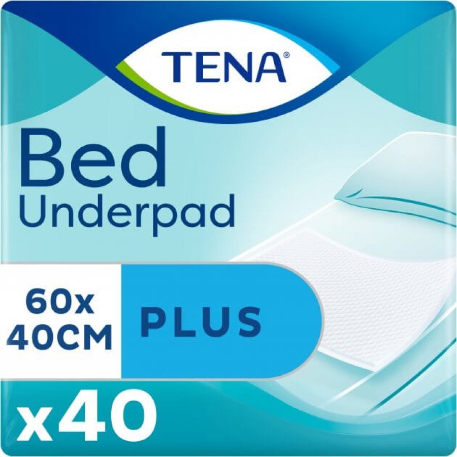 Пелюшки вбираючі Tena Bed Plus 60 x 40 см 40 шт: ціни та характеристики