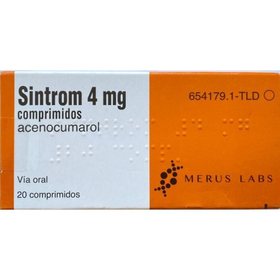 Sintrom (аценокумарол) 4 мг №20 таблеток: ціни та характеристики
