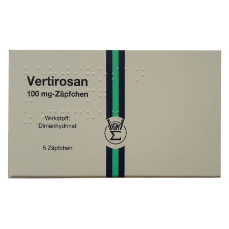 Vertirosan Вуртиросан (действующее вещество дименгидринат) супп. 100 мг № 5