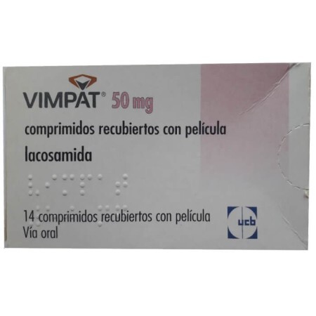 Vimpat Вімпат (лакосамід) табл. 50 мг №14 