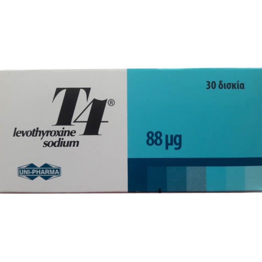 T4 (Левотироксин Натрия) табл. 88 мг №30: цены и характеристики