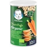 Снеки пшенично-овсяные Gerber Organic с морковью и апельсином, 35 г