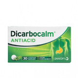 Дикарбокалм антацид (Dicarbocalm antiacid), 30 жевательных таблеток, Sanofi