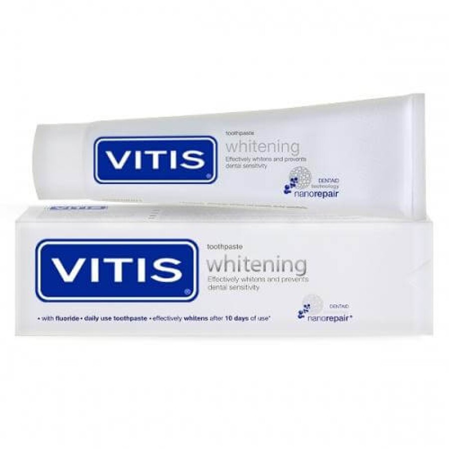 Зубна паста Dentaid Vitis Whitening відбілююча, 100 мл: ціни та характеристики