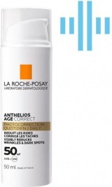 Антивозрастное солнцезащитное средство La Roche-Posay Anthelios Age Correct для чувствительной кожи лица против морщин и пигментации SPF50 50 мл