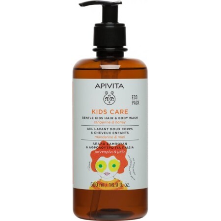 Детское средство Apivita Kids Care для мытья волос и тела 500 мл