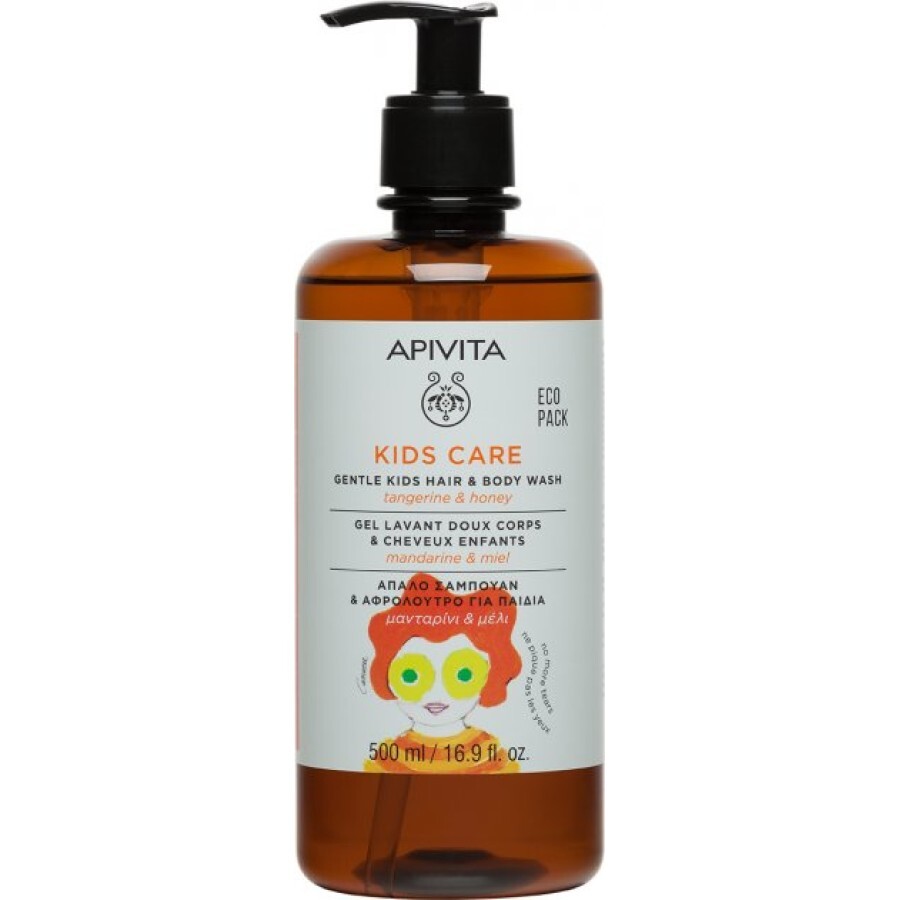 Детское средство Apivita Kids Care для мытья волос и тела 500 мл: цены и характеристики