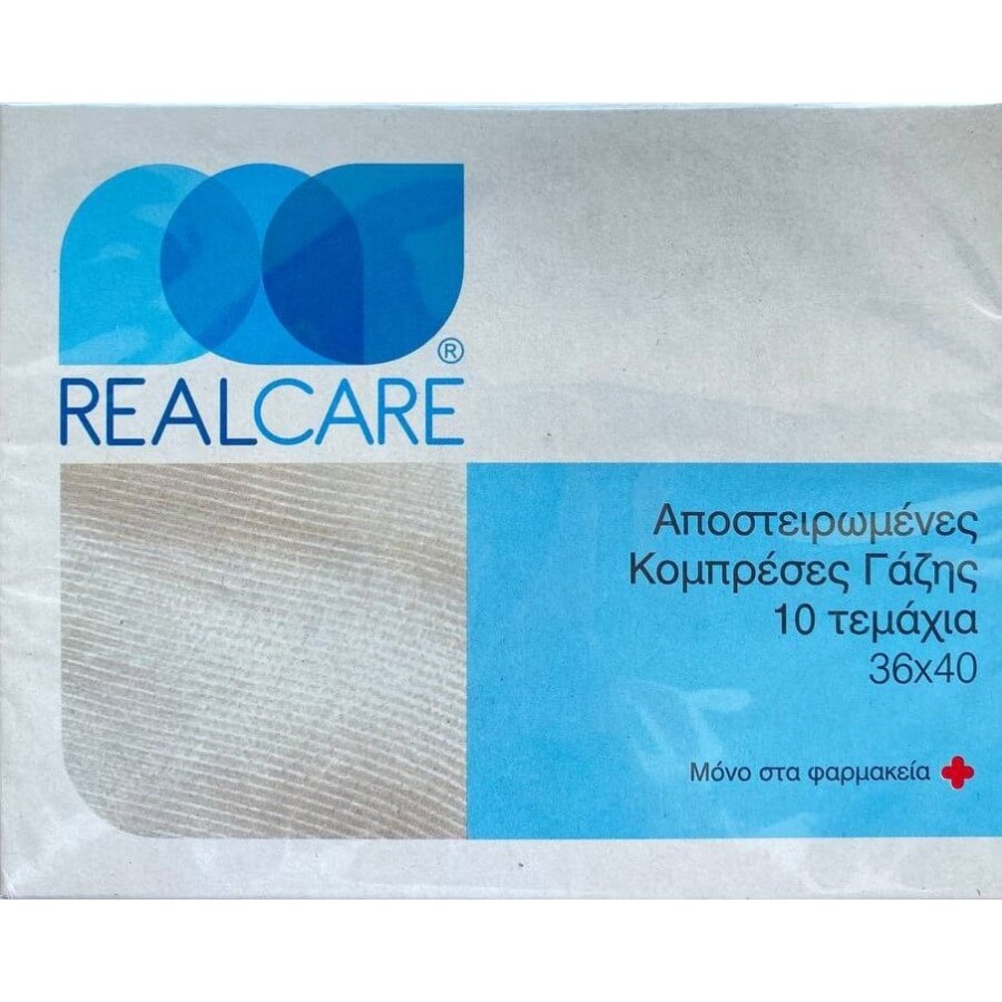 Серветки стерильні Realcare 36*40 №10: ціни та характеристики